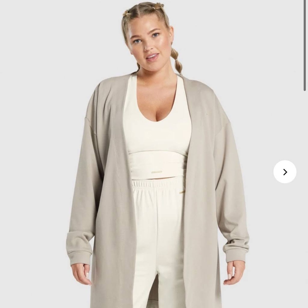 Whitney Simmons x Gymshark Mink Oversized Robe/Cardigan XS